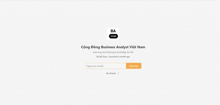 Ra mắt website cho cộng đồng BA Zone